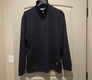 UGG Men's Black Zip-Up Sweater